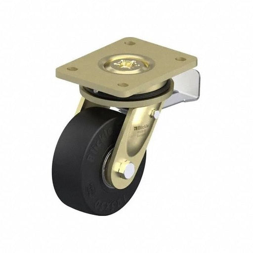 Plate Caster Swivel Rubber 6 11/16 H