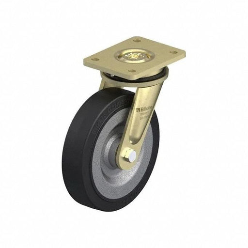 Plate Caster Swivel Rubber 9 5/8 H