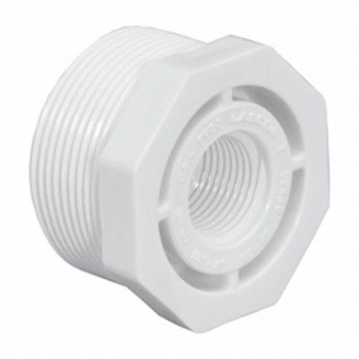 PVC Bushing 1/2 in NPT 1/4 in NPT