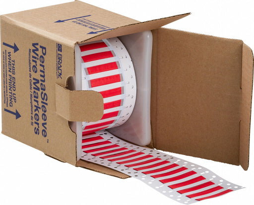 Sleeve Label Red Polyolefin 1 in W