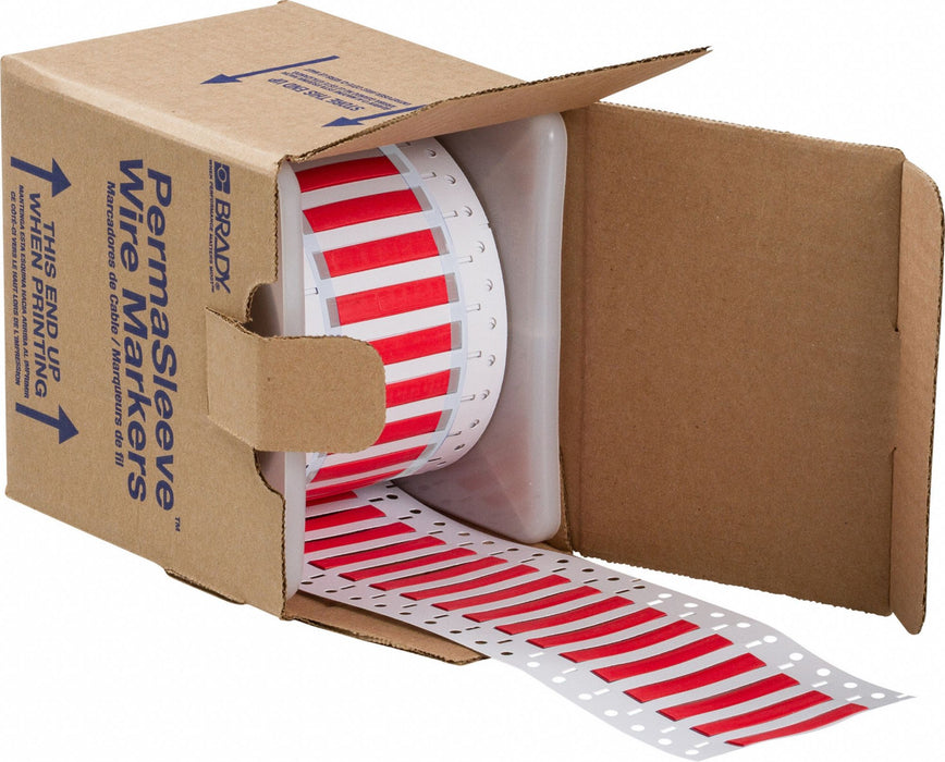 Sleeve Label Red Polyolefin 1 in W