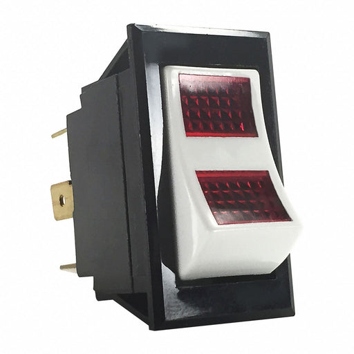 Lighted Rocker Switch Neon Red On/Off