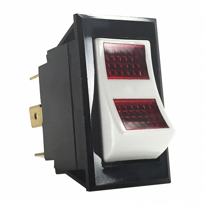 Lighted Rocker Switch Neon Red On/Off
