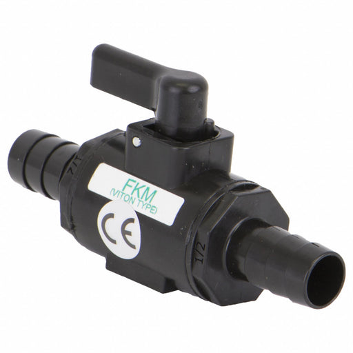 Manual 2-Way Ball Valve Barb Polypro
