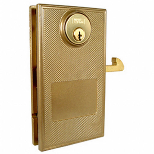 Slide Door Lock Bolt-On Steel Gold