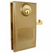 Slide Door Lock Bolt-On Steel Gold