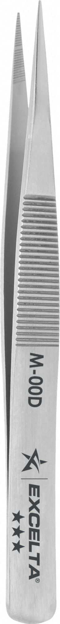 Tweezers Carbon Steel 3 3/8 L Straight