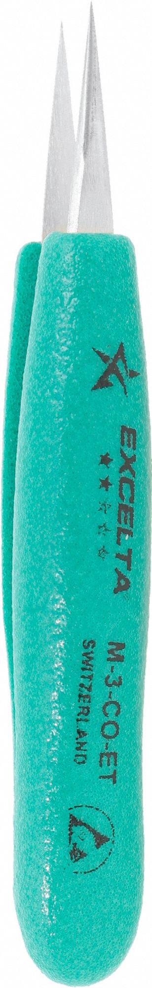 Tweezers Cobalt 4 L Straight Point