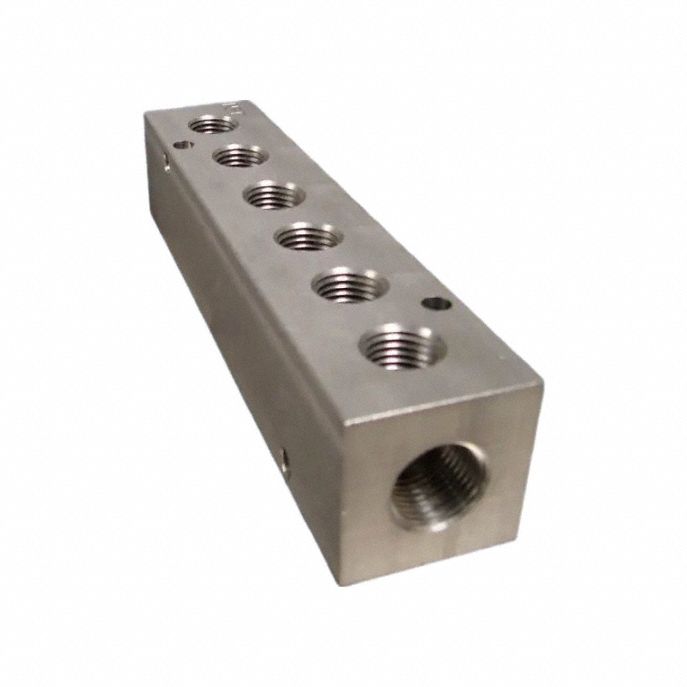 Pipe Manifold Fitting Aluminum 1/4 in