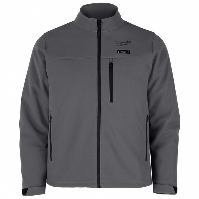 Heated Jacket Men s Polyester Gray XL