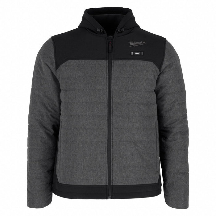 Heated Jacket Men s Polyester Gray M