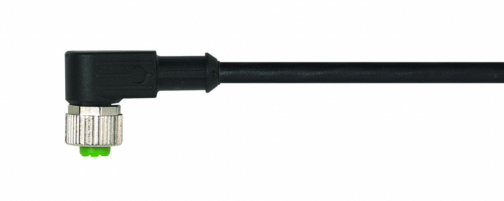 Cordset Right Angle M12 Black 22 AWG 4A