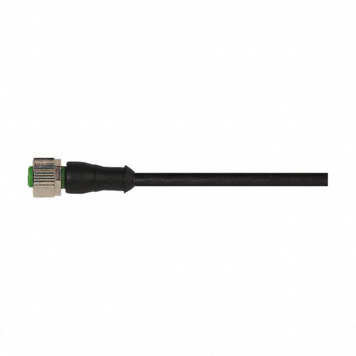 Cordset Straight M12 Black 22 AWG 4A