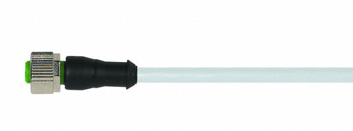 Cordset Straight M12 Gray 22 AWG 4A