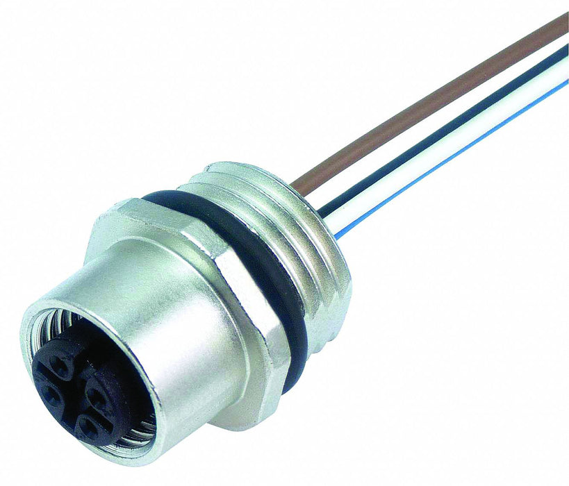 Cordset Front-Mounting M12 0.34 sq mm 4A