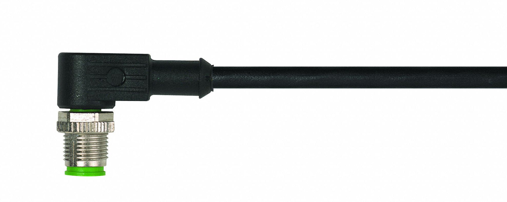Cordset Right Angle M12 Black 22 AWG 4A