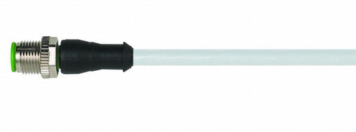 Cordset Straight M12 Gray 22 AWG 4A
