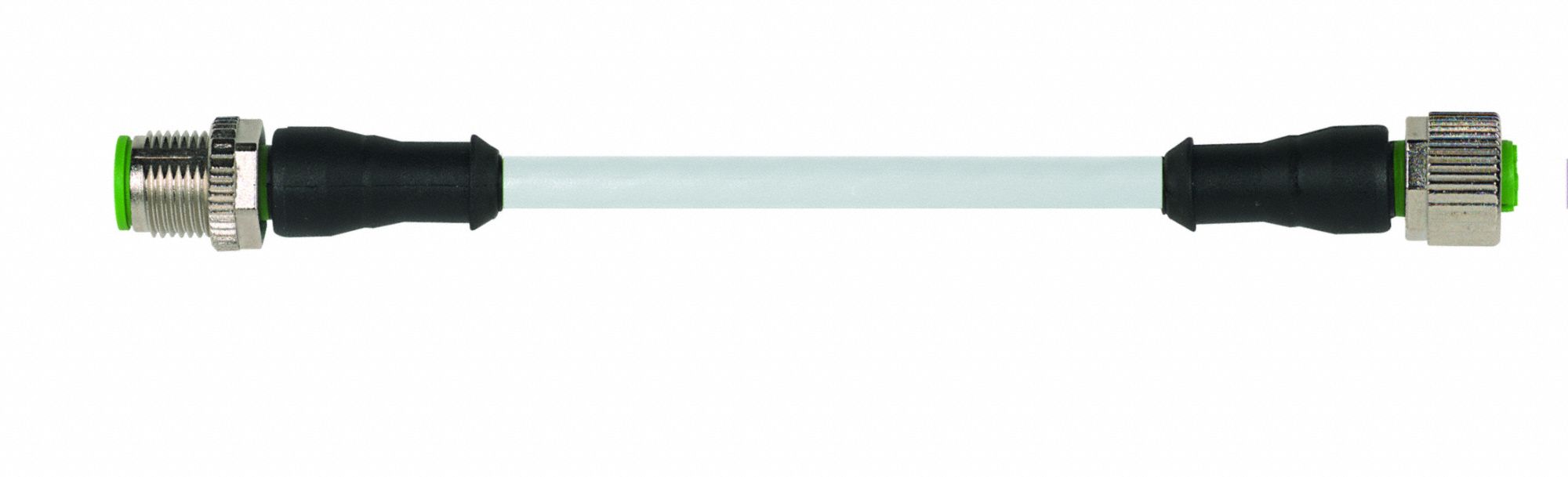 Cordset Straight M12 Black 22 AWG 4A