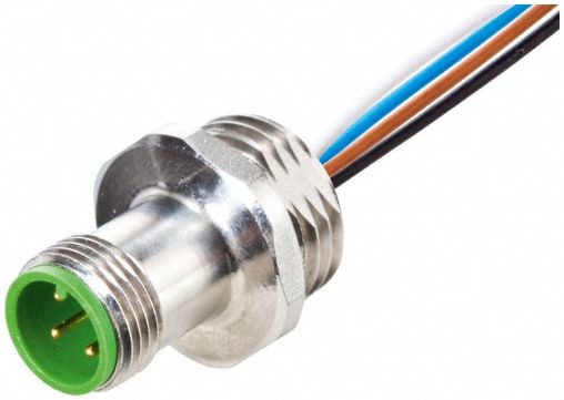 Cordset Front-Mounting M12 0.34 sq mm 4A