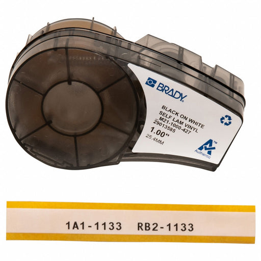 Wraparound Label White Vinyl