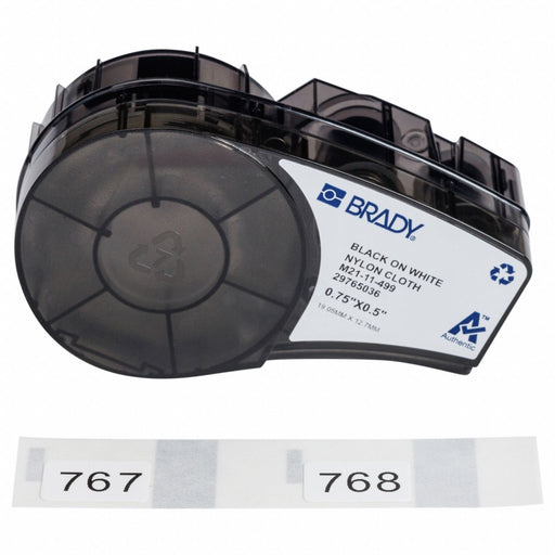 Label/RibbonCartridge White Matte 3/4inW