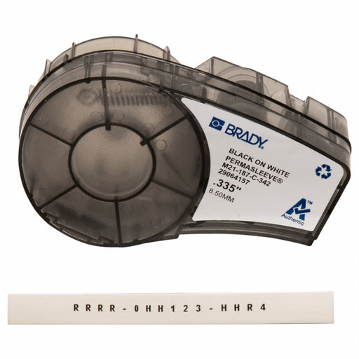 Label Cartridge Black/White 0.335 in W