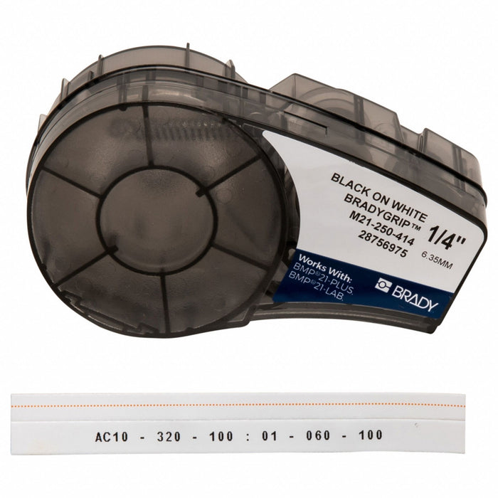 Tag Label White Polyester 1/4 in W