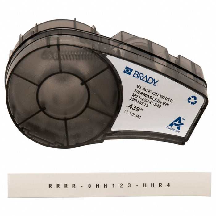 Label Cartridge Black/White 0.25 W 7ft.L
