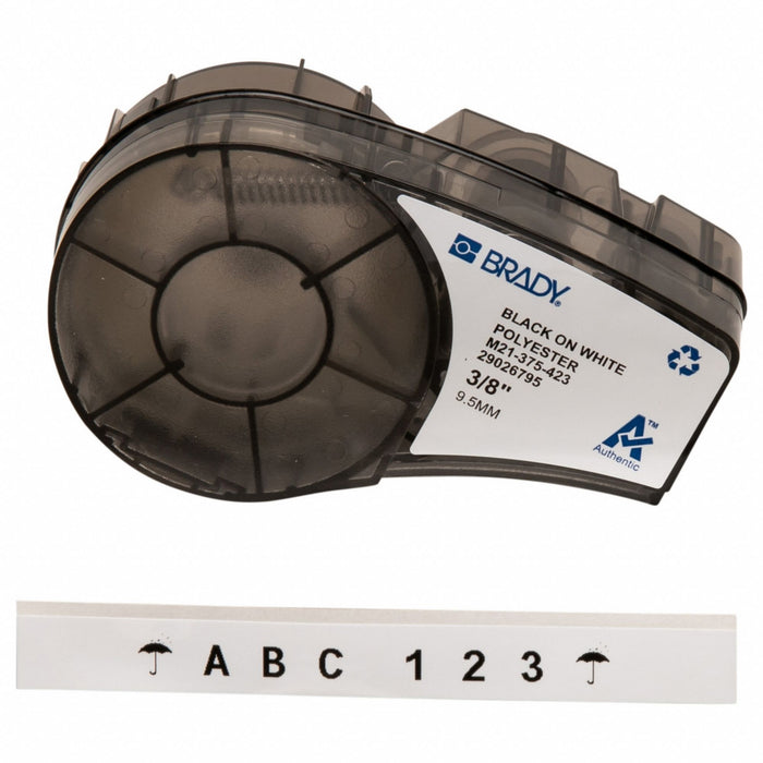Label/RibbonCartridge White Gloss 3/8inW