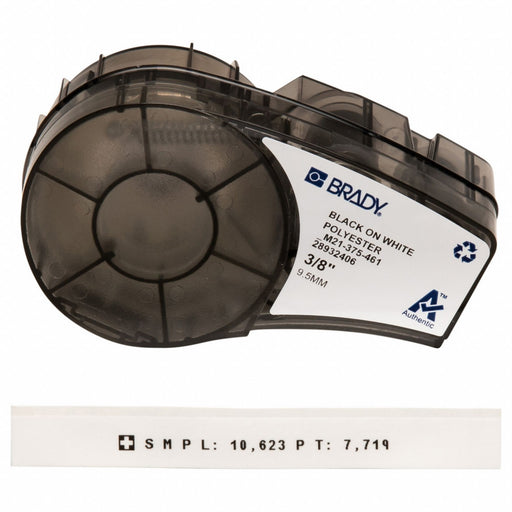 Label/RibbonCartridge White Gloss 3/8inW