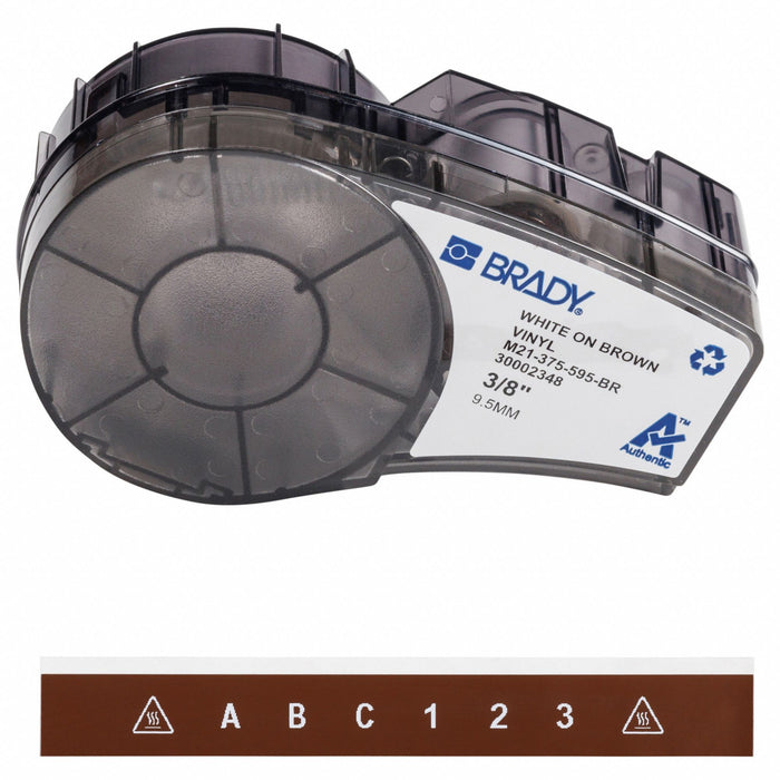Label/RibbonCartridge Brown Gloss 3/8inW