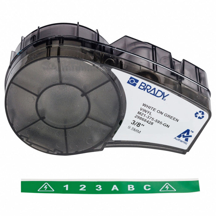 E7622 Label/RibbonCartridge Green Gloss 3/8inW