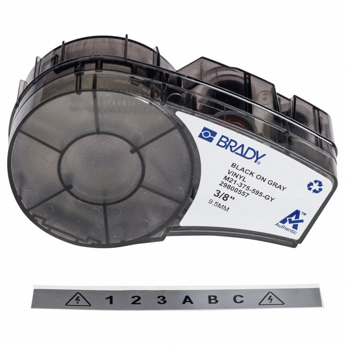 Label/RibbonCartridge Gray Gloss 3/8inW