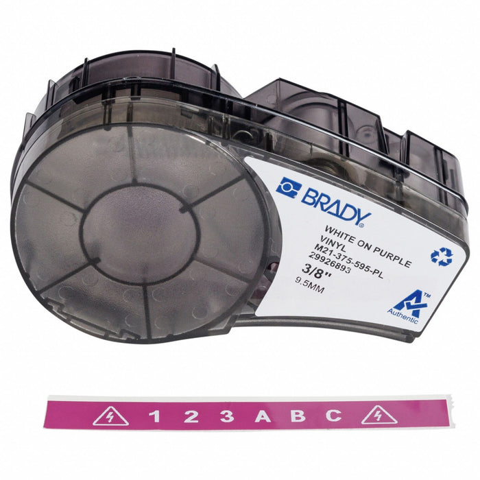 Label/RibbonCartridge Purple 3/8inW