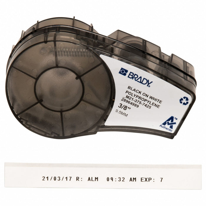 Label/RibbonCartridge White Matte 3/8inW