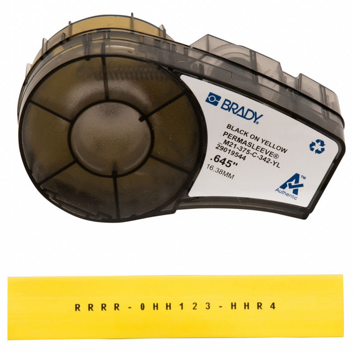 Sleeve Label Yellow Polyolefin