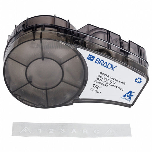 Label/RibbonCartridge Clear Gloss 1/2inW