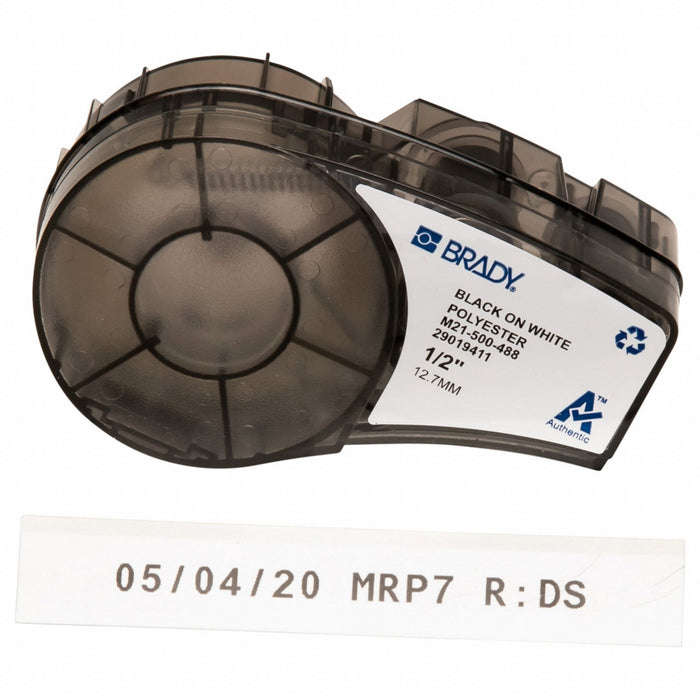 Label/RibbonCartridge White Matte 1/2inW