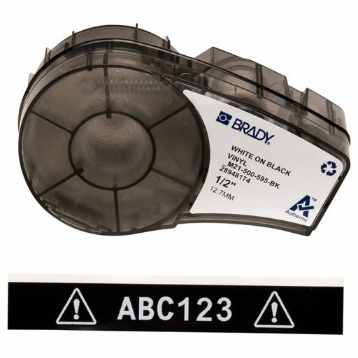 Label/RibbonCartridge Black Gloss 1/2inW