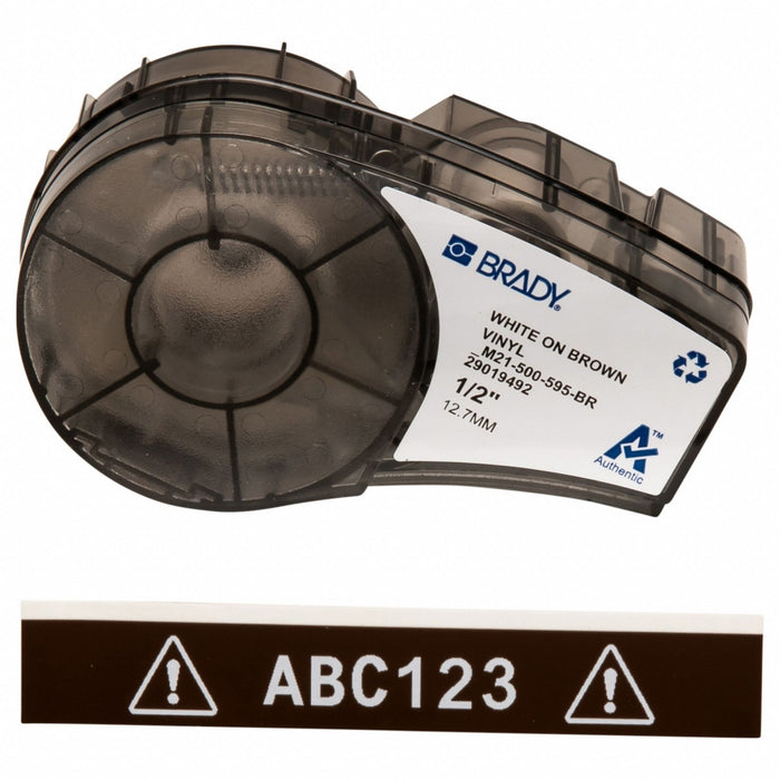 Label/RibbonCartridge Brown Gloss 1/2inW