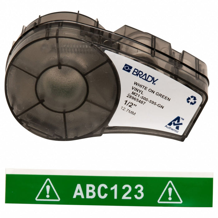 E7624 Label/RibbonCartridge Green Gloss 1/2inW