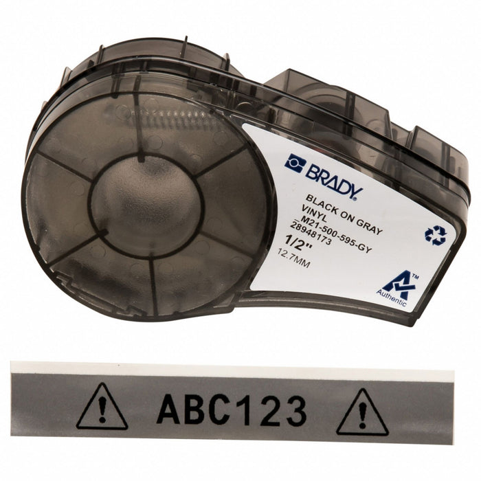 Label/RibbonCartridge Gray Gloss 1/2inW