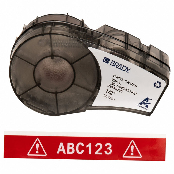 E7624 Label/RibbonCartridge Red Gloss 1/2inW
