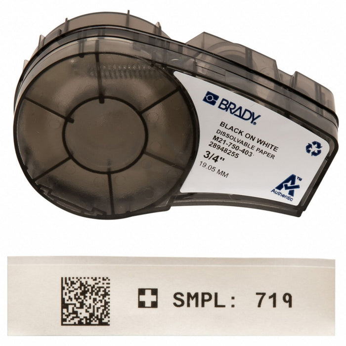 Label/RibbonCartridge White Matte 3/4inW