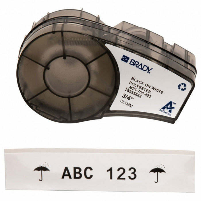 Label/RibbonCartridge White Gloss 3/4inW