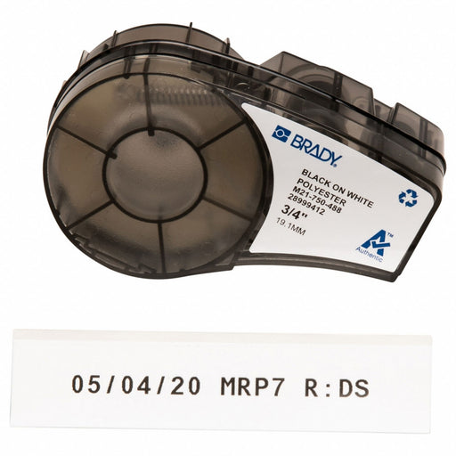 Label/RibbonCartridge White Matte 3/4inW
