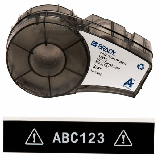 Label/RibbonCartridge Black Gloss 3/4inW