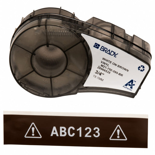 Label/RibbonCartridge Brown Gloss 3/4inW