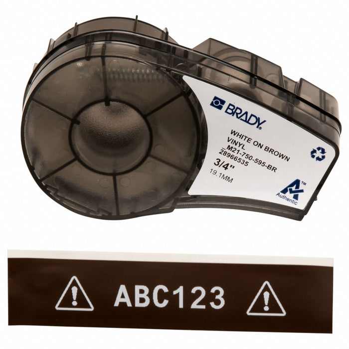 Label/RibbonCartridge Brown Gloss 3/4inW