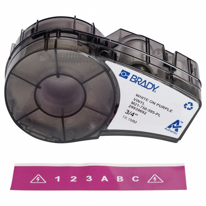 Label/RibbonCartridge Purple 3/4inW